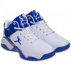 Кросівки для баскетболу Jdan розмір 41 (26см), білий-синій, код: OB-929-3_41WBL