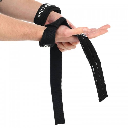 Лямки для тяги Ezous Lifting Straps 580x38 мм, 2шт, чорний, код: B-06