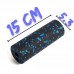 Масажний ролик (роллер) гладкий PowerPlay Mini EPP Foam Roller 150x53 мм, чорний-синій, код: PP_4346_Blue_(15x5)
