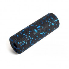 Масажний ролик (роллер) гладкий PowerPlay Mini EPP Foam Roller 150x53 мм, чорний-синій, код: PP_4346_Blue_(15x5)