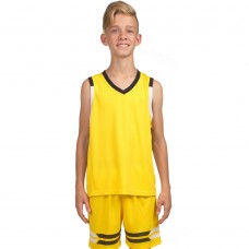 Форма баскетбольна дитяча PlayGame Lingo S (ріст 160) жовтий-чорний, код: LD-8019T_SYBK