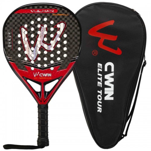 Набір для падел-тенісу Camewin Master 1 ракетка у чохлі, червоний-чорний, код: BT-6529_R Набір для падел-тенісу Camewin Master 1 ракетка у чохлі, червоний-чорний, код: BT-6529_R