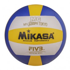 М"яч волейбольний Mikasa PVC жовтий-синій-білий, код: MV3300G/PVC-WS