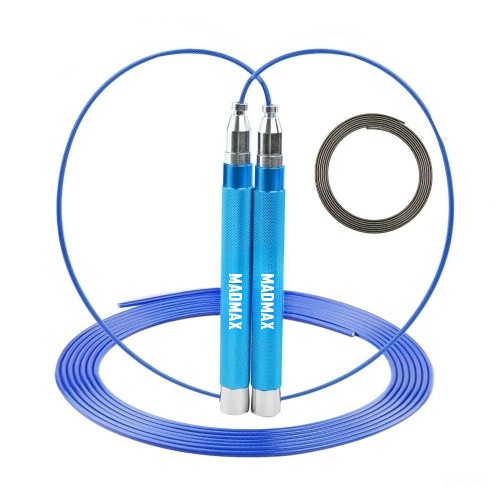 Скакалка швидкісна на підшипниках алюмінієва MadMax Speed Jump Rope Blue, код: MFA-286-BLU-U