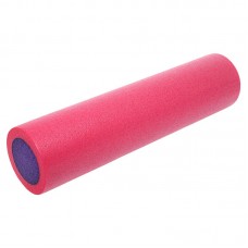 Ролер для йоги та пілатесу гладкий FitGo 600x150 мм, рожевий-фіолетовий, код: FI-9327-60_PV