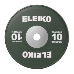 Диск олімпійський обгумований Eleiko IWF 10 кг, темно-зелений, код: 3001120-10-IA