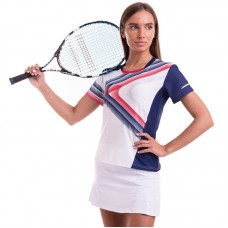 Форма для великого тенісу жіноча Lingo L, зріст 155-160, білий-синій, код: LD-1837B_LWBL