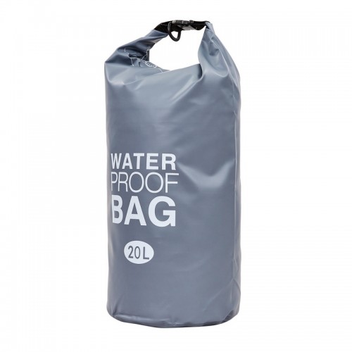 Водонепроникний гермомішок Camping Waterproof Bag 20 л, сірий, код: TY-6878-20_GR