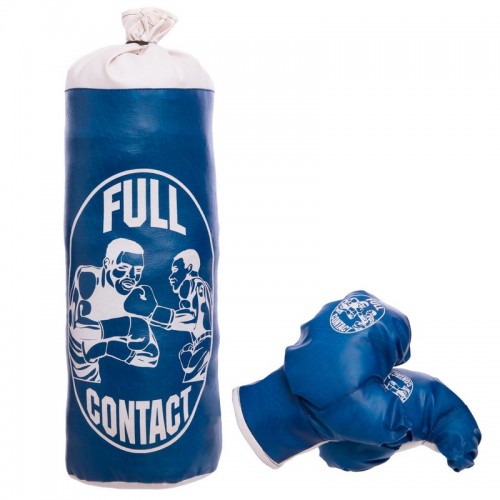 Боксерський набір дитячий FitBox Full Contact синій, код: BO-4675-S_BL