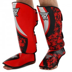 Захист гомілки та стопи Fistrage Furious XL, червоний-чорний, код: VL-4469_XLRBK Захист гомілки та стопи Fistrage Furious XL, червоний-чорний, код: VL-4469_XLRBK