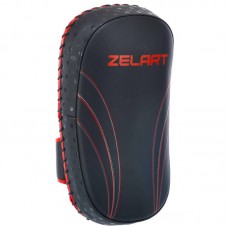 Пади для тайського боксу Тай-педи Zelart 200x90x350 мм, 2 шт, чорний-червоний, код: BO-3877_BK