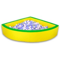 Сухий кутовий басейн Tia-Sport, шкірозамінник, 2000х2000х500, товщина стінки 150 мм, жовтий, код: sm-0252-2 Сухий кутовий басейн Tia-Sport, шкірозамінник, 2000х2000х500, товщина стінки 150 мм, жовтий, код: sm-0252-2