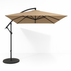 Парасоля садова регульована WCG з нахилом 2500х2500 мм + чохол, бежевий, код: W-7055BE-IF