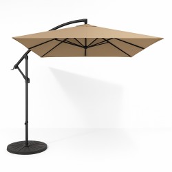 Парасоля садова регульована WCG з нахилом 2500х2500 мм + чохол, бежевий, код: W-7055BE-IF Парасоля садова регульована WCG з нахилом 2500х2500 мм + чохол, бежевий, код: W-7055BE-IF