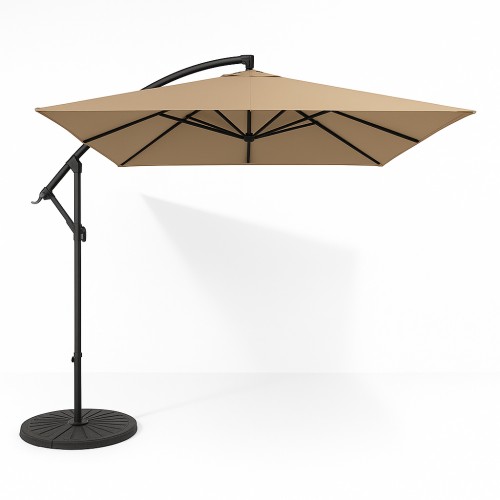 Парасоля садова регульована WCG з нахилом 2500х2500 мм + чохол, бежевий, код: W-7055BE-IF