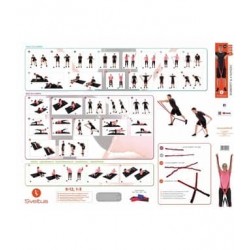 Постер із вправами для еспандера Sveltus Rubberfit, код: SLTS-0581