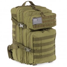 Рюкзак тактический штурмовой трехдневный Tactical 35 літрів, оливковий, код: ZK-5507_OL
