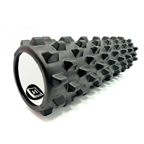 Масажний ролик EasyFit Grid Roller PRO 450х140 мм, чорний, код: EF-2029-BK-EF