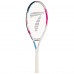 Ракетка для великого тенісу дитяча Teloon 25", 9-14 років, білий-рожевий, код: 3515-25