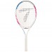 Ракетка для великого тенісу дитяча Teloon 25", 9-14 років, білий-рожевий, код: 3515-25
