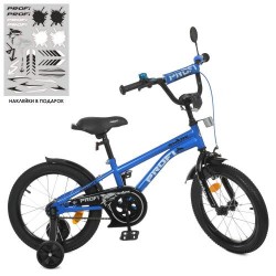 Велосипед дитячий Profi Kids Shark d=18, синьо-чорний, код: Y18212-MP