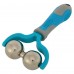 Масажер роликовий для тіла та обличчя ручний 2 масажери Zelart Polar Roller ø3,5см, синій, код: FI-5422