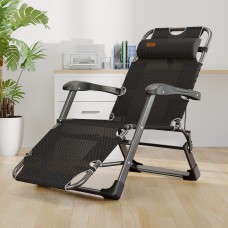 Розкладне крісло шезлонг садовий із подушкою WCG 1780х660х980 мм, код: FCB-S07-IF