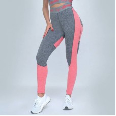 Легінси жіночі GymBeam Clothing Ultrafit Heather Pink L, сірий-рожевий, код: 218114-GB