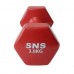 Гантель вінілова SNS 1х3 кг, червоний, код: 12346-SNS