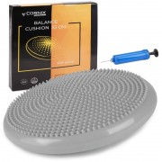 Балансувальна подушка-диск Cornix 33 см (сенсомоторна) масажна Grey, код: XR-0053