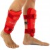 Захист гомілки та стопи для єдиноборств Araza, розмір M, червоний, код: BO-1252_MR