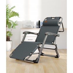 Розкладне крісло шезлонг садовий WCG чорний, код: FCB-S01-IF Розкладне крісло шезлонг садовий WCG чорний, код: FCB-S01-IF