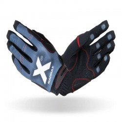 Рукавички для фітнесу MadMax MXG-102 X Gloves Black/Grey/White M, код: MXG-102-GRY_M