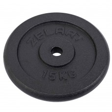 Млинці (диски) сталеві d-30мм Zelart 15кг, чорний, код: TA-7785-15-S52