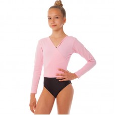 Кофта розігріву для гімнастики і танців Zelart S, зріст 110-122, рожевий, код: CO-9030_SP