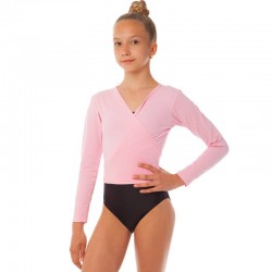 Кофта розігріву для гімнастики і танців Zelart S, зріст 110-122, рожевий, код: CO-9030_SP