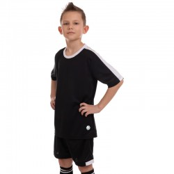 Форма футбольна підліткова PlayGame розмір 30, ріст 150, чорний, код: CO-2004B_30BK-S52