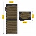 Килимок акупунктурний з подушкою 4Fizjo Eco Mat XL Аплікатор Кузнєцова чорний-золотий, код: P-5907739313591