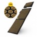 Килимок акупунктурний з подушкою 4Fizjo Eco Mat XL Аплікатор Кузнєцова чорний-золотий, код: P-5907739313591