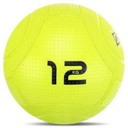 Слембол м"яч набивний для кросфіту та фітнесу Mdbuddy Slam Ball 12кг, салатовий, код: FI-1774-12