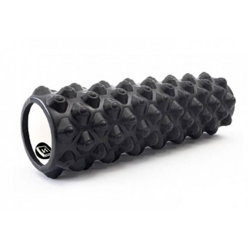 Масажний ролик EasyFit Grid Roller Extreme 450х140 мм чорний код: EF-2051-BK-EF