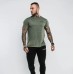 Футболка чоловіча GymBeam Basic Heather Military S, зелений, код: 8586025606288