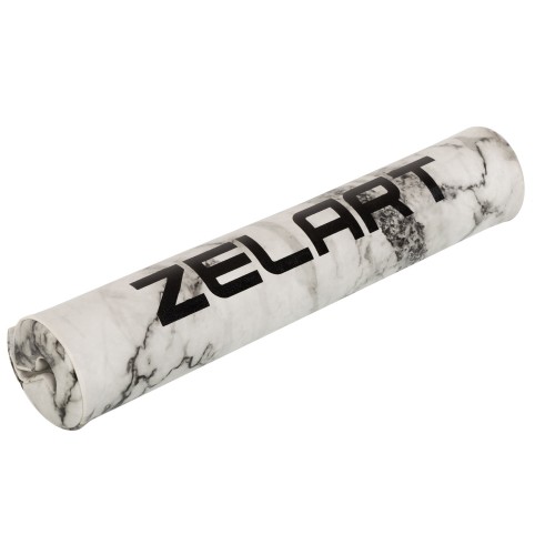 Накладка на гриф штанги пом"якшувальна Zelart білий-сірий-чорний, код: TA-7699-2