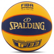 М"яч баскетбольний Spalding Composite Leather TF 33 Gold №6, синій-жовтий, код: 76862Z