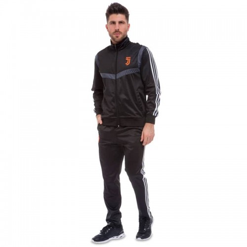 Костюм спортивний чоловічий Lidong Juventus 3XL (52-54), чорний, код: LD-6122-J2_3XLBK