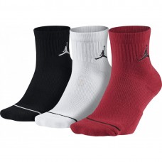 Баскетбольні шкарпетки Jordan Jumpman Quarter Dri-Fit 3PPK M, 3 пари, різнокольоровий, код: 2024012200041