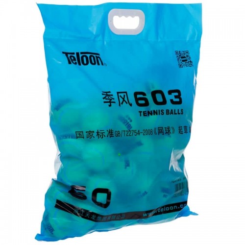 М"яч для великого тенісу Teloon Feng-603 60шт салатовий, код: 603-60-S52 М"яч для великого тенісу Teloon Feng-603 60шт салатовий, код: 603-60-S52