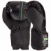 Рукавички боксерські Zelart 12 унцій, чорний-салатовий, код: VL-3085_12LG-S52