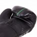 Рукавички боксерські Zelart 12 унцій, чорний-салатовий, код: VL-3085_12LG-S52
