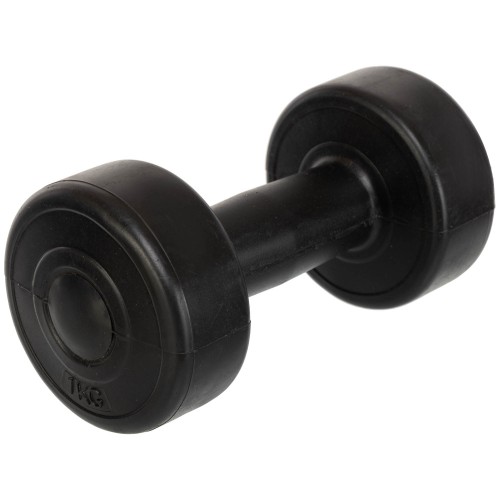 Гантель для фітнесу Zelart з PE покриттям 1х1 кг, чорний, код: TA-4759-1